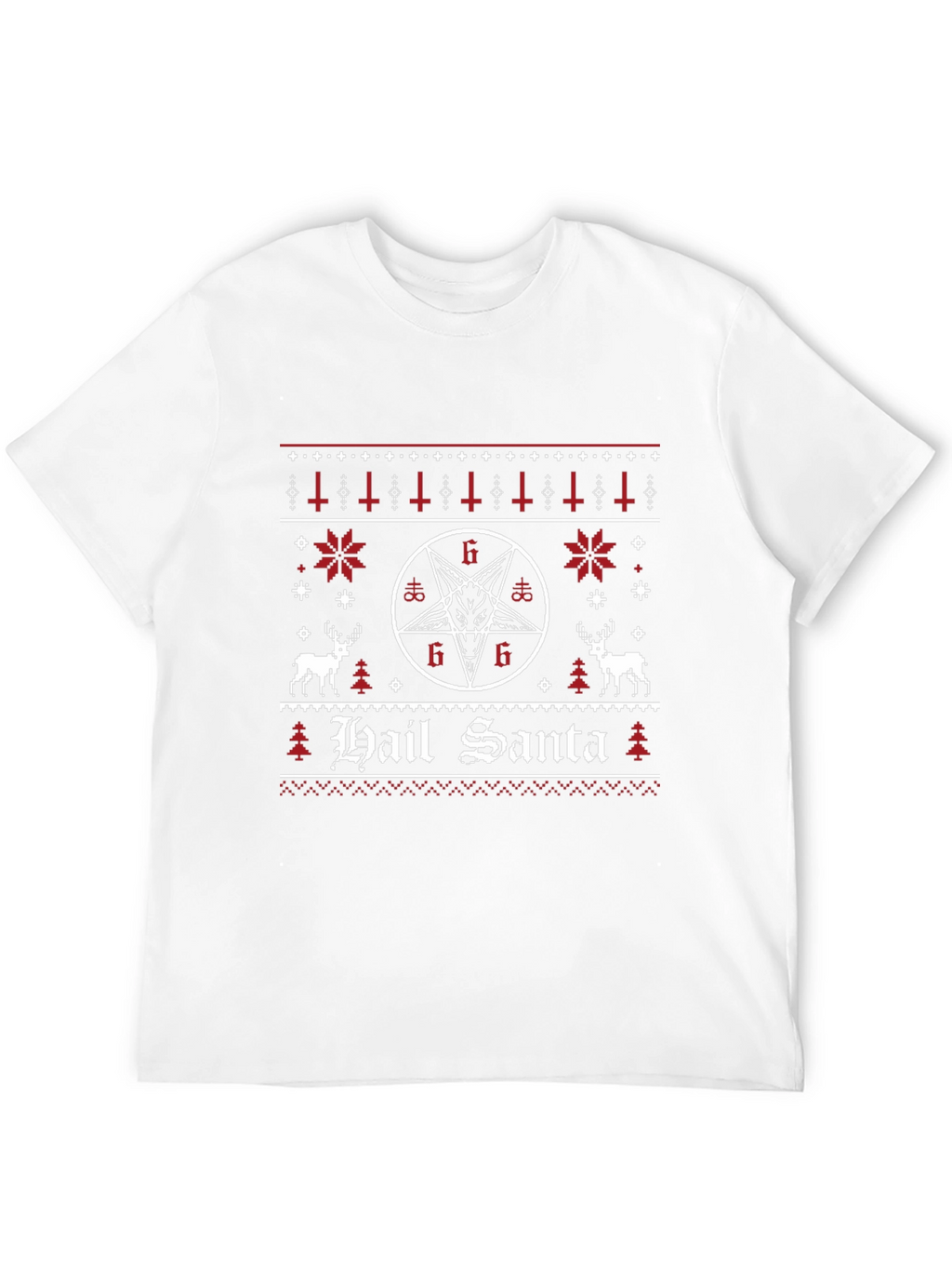Hail Santa Ugly Christmas Sweater T-Shirt