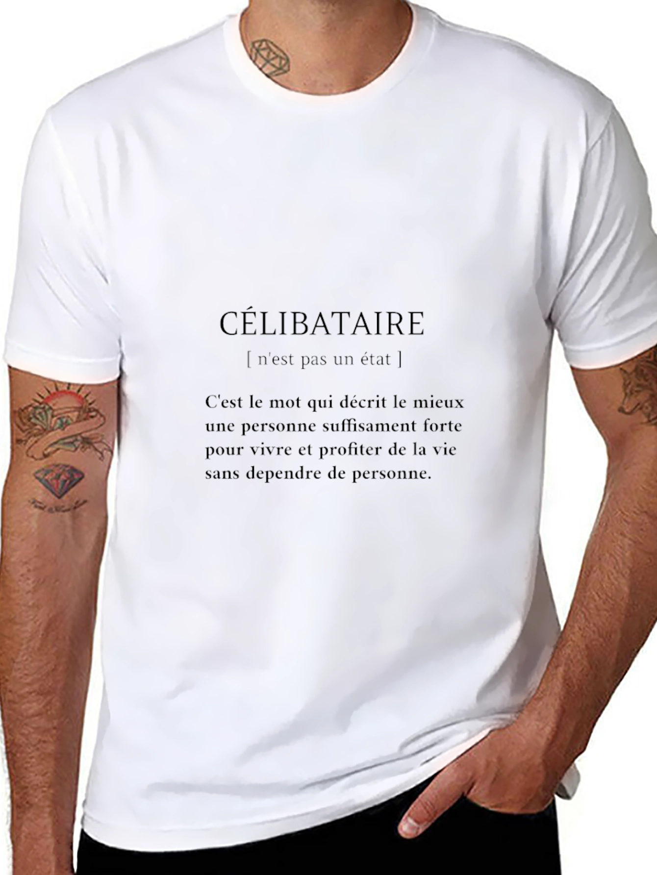 Célibataire Statement T-Shirt