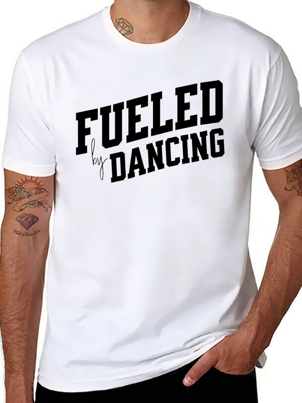 Fueled By Dancing Black Graphic Tee