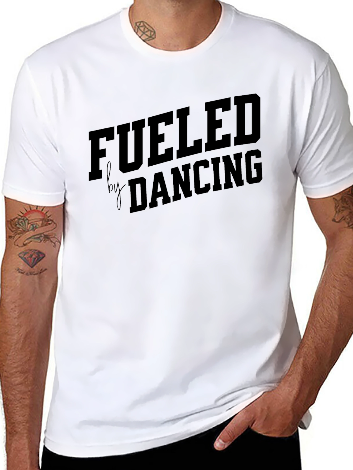 Fueled By Dancing Black Graphic Tee
