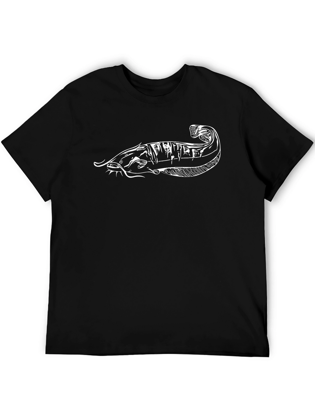 Catfish Graphic Tee - Cool Black T-Shirt
