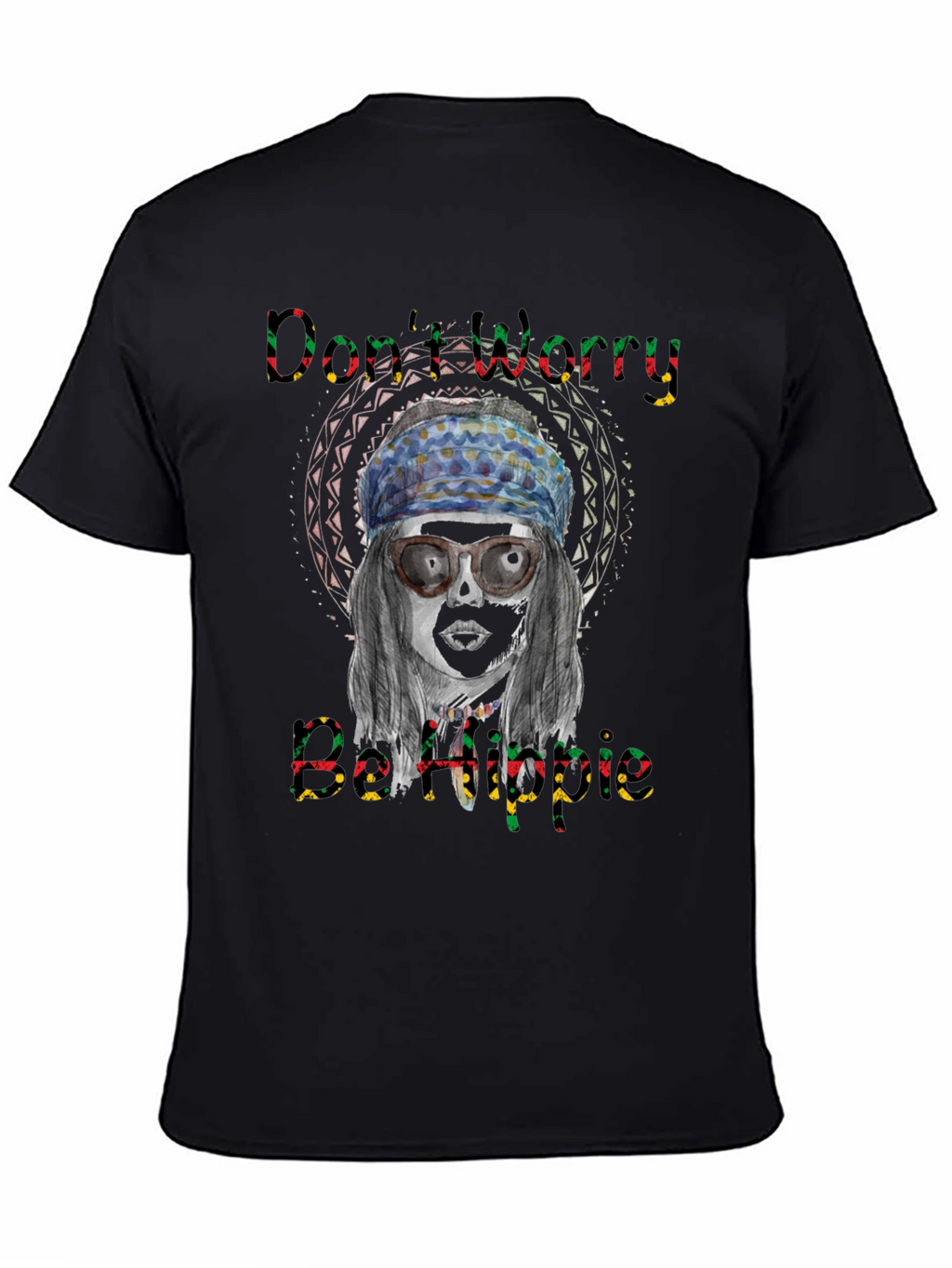 Dont Worry Be Hippie Graphic Tee