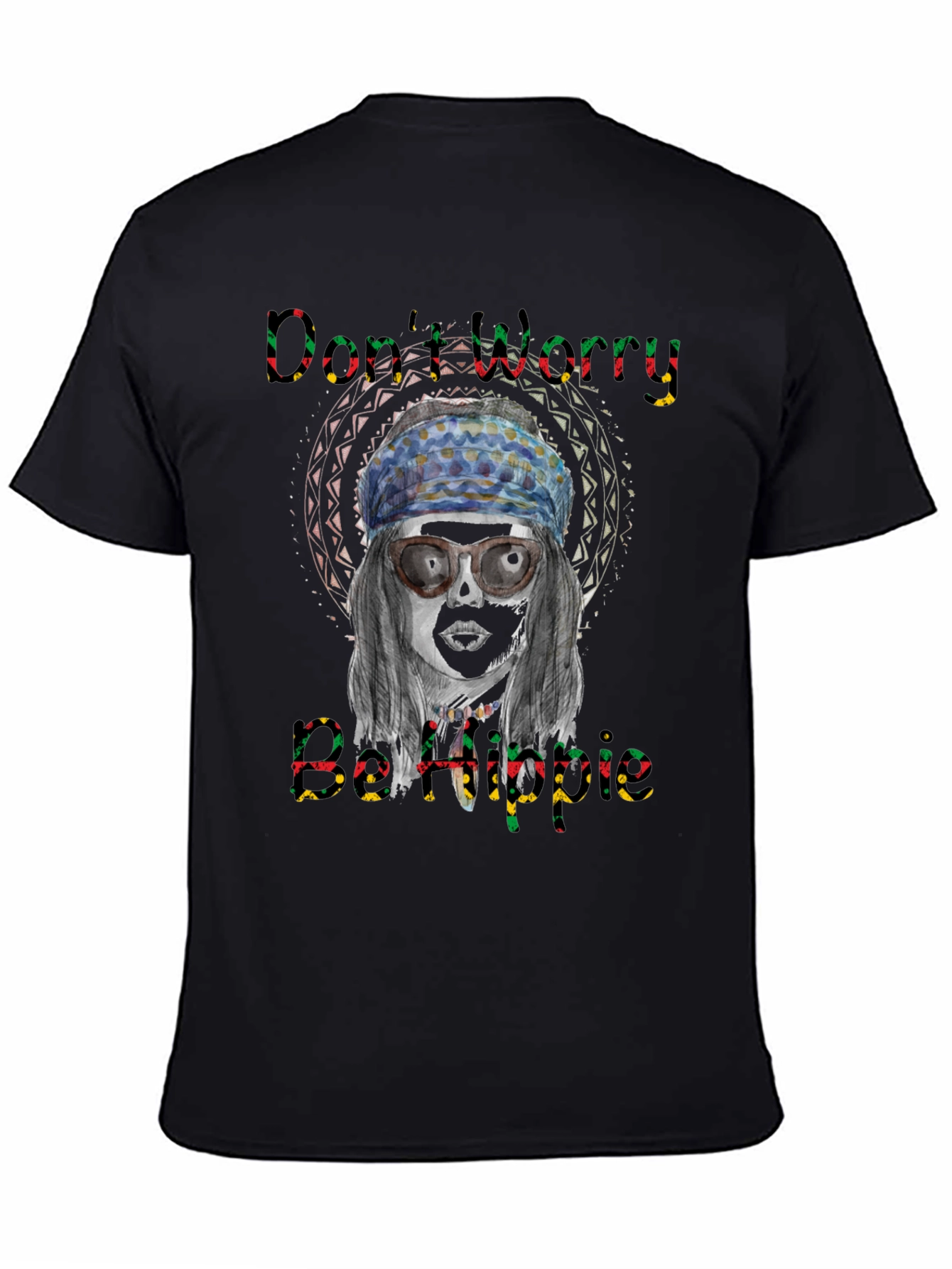 Dont Worry Be Hippie Graphic Tee