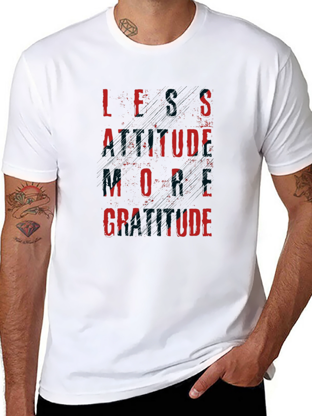 Less Attitude More Gratitude Graphic Tee