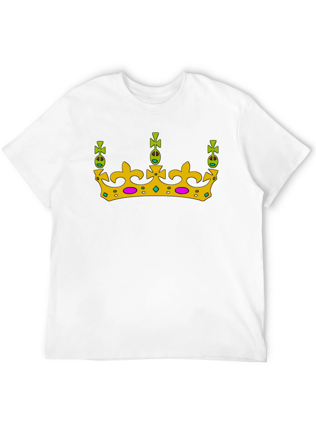 Crown Graphic Tee - Royal Style Black T-Shirt