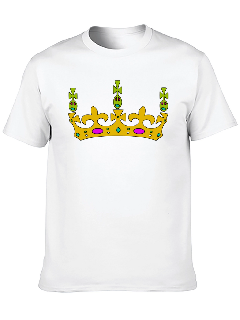Crown Graphic Tee - Royal Style Black T-Shirt