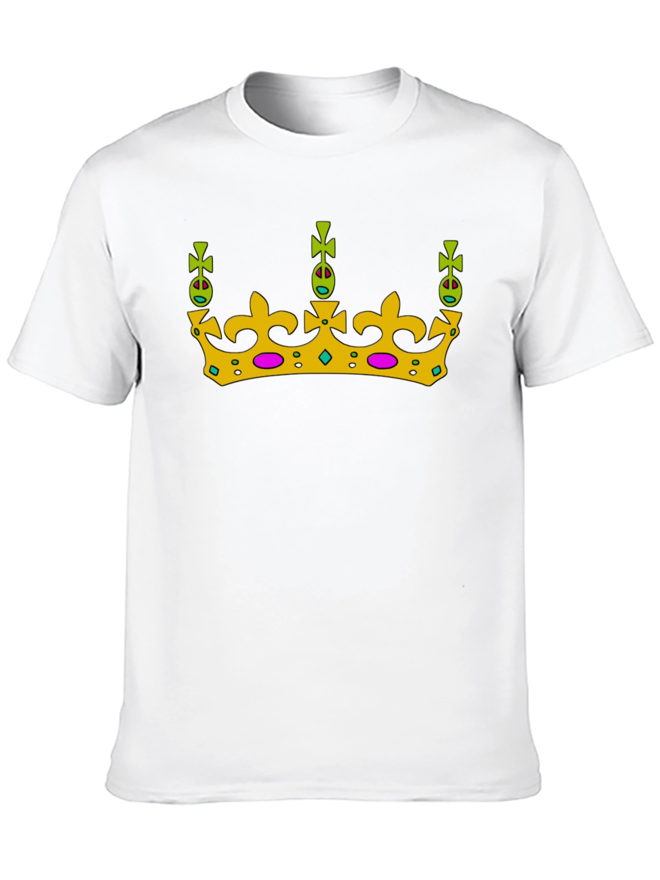 Crown Graphic Tee - Royal Style Black T-Shirt
