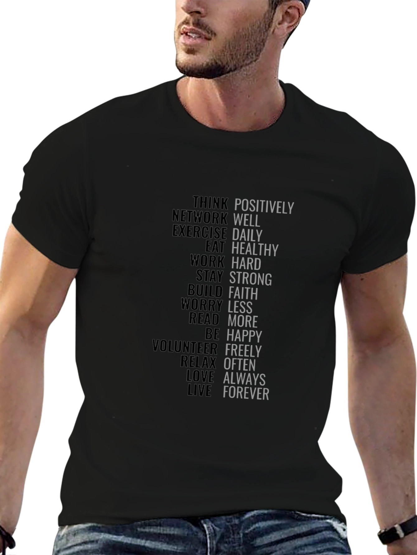 Motivational Words T-Shirt - Positive Affirmations