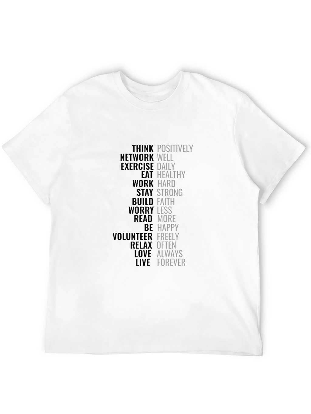 Motivational Words T-Shirt - Positive Affirmations