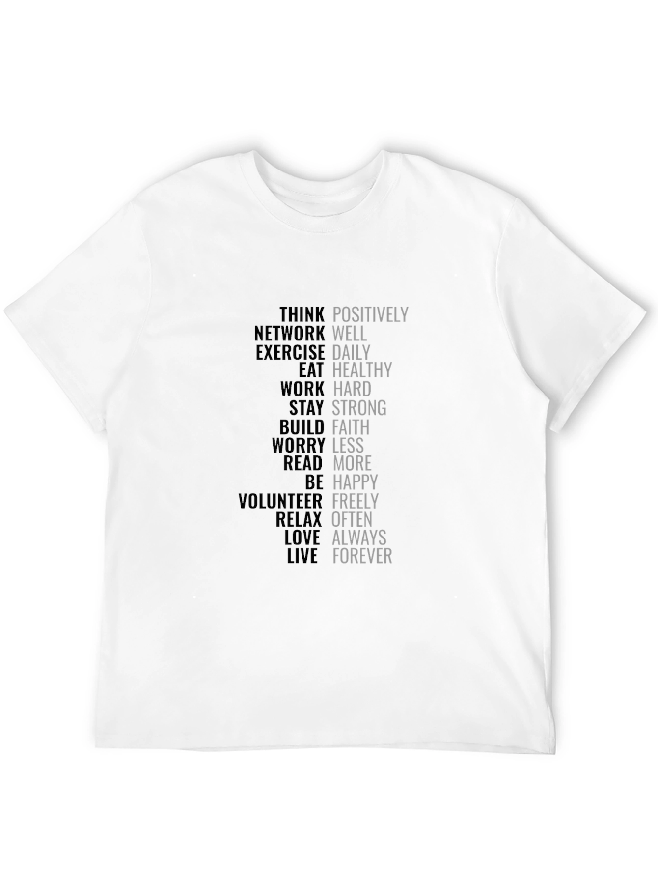 Motivational Words T-Shirt - Positive Affirmations