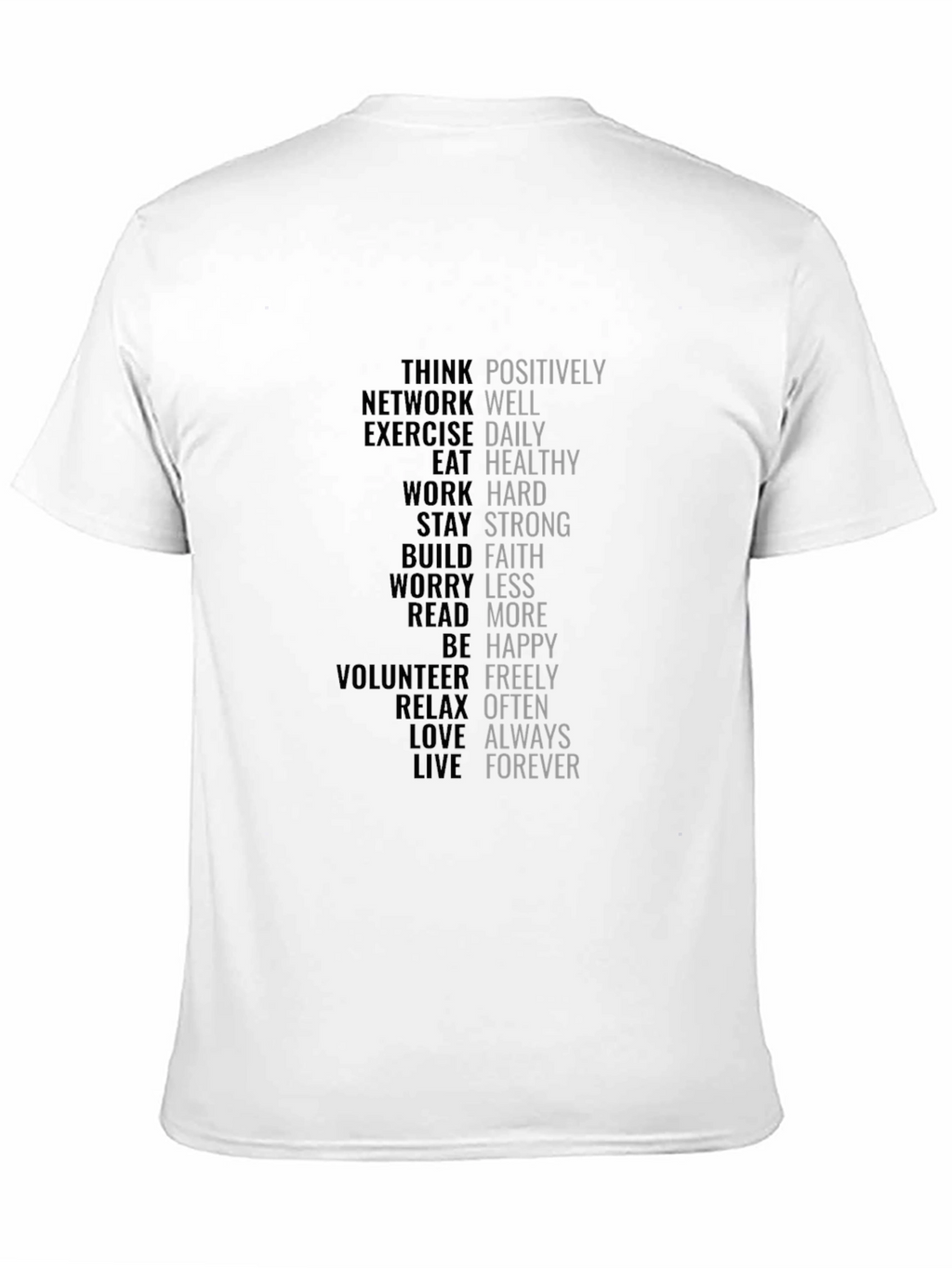 Motivational Words T-Shirt - Positive Affirmations