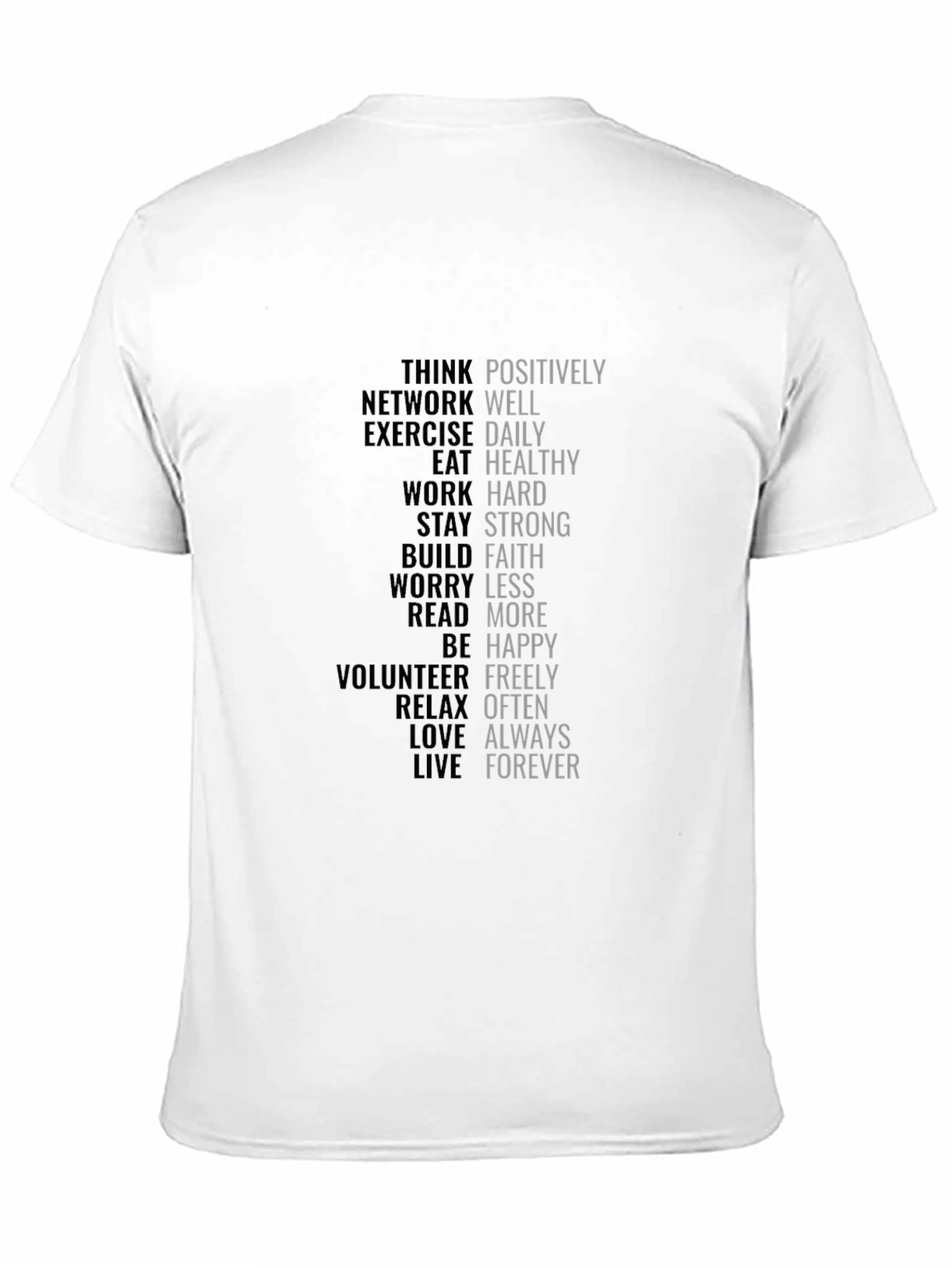 Motivational Words T-Shirt - Positive Affirmations