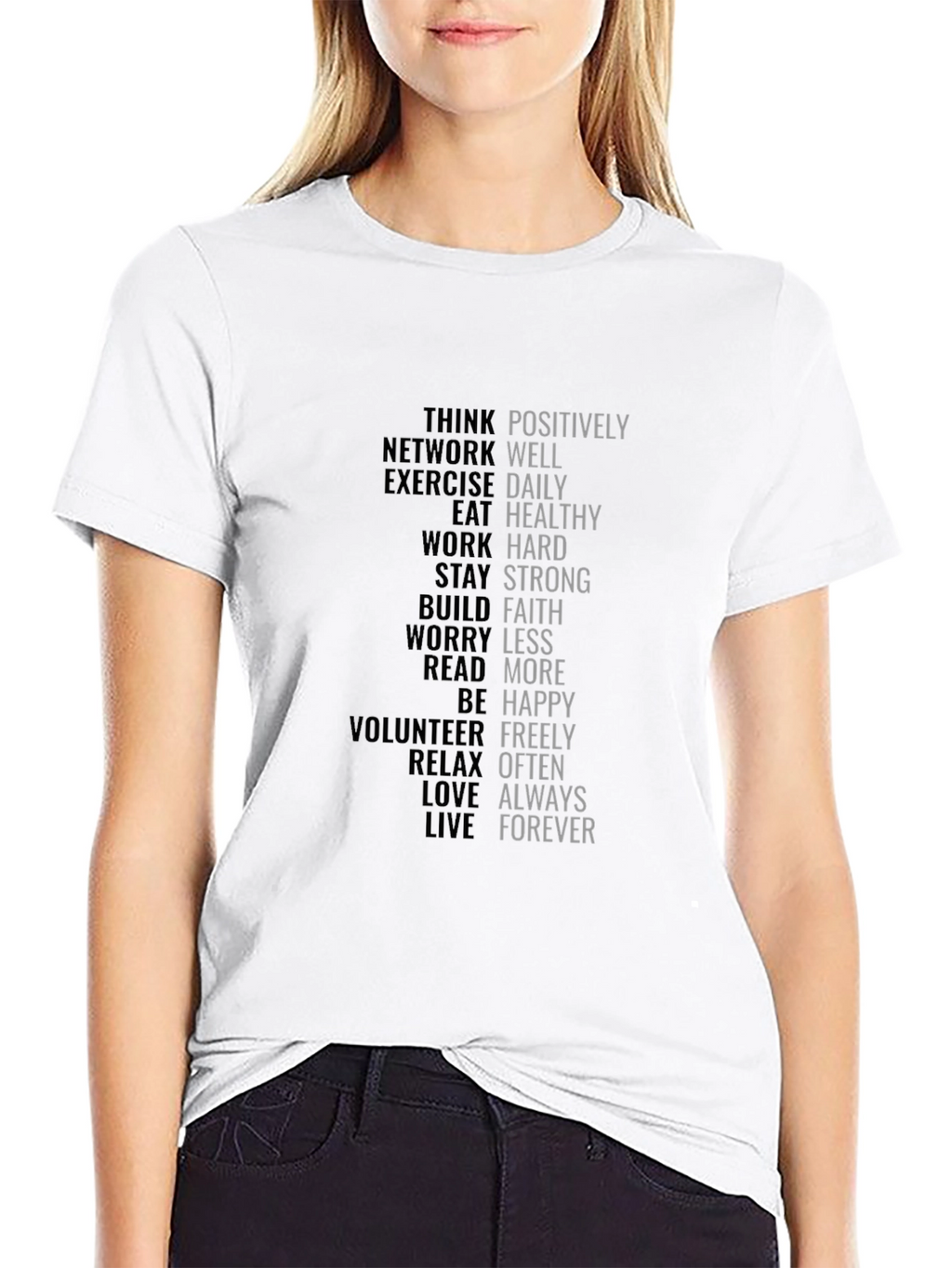 Motivational Words T-Shirt - Positive Affirmations