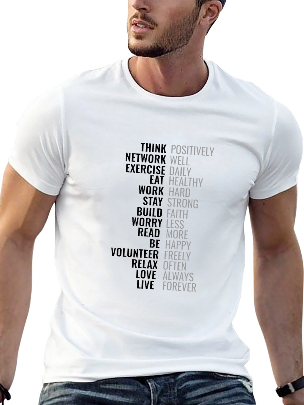 Motivational Words T-Shirt - Positive Affirmations