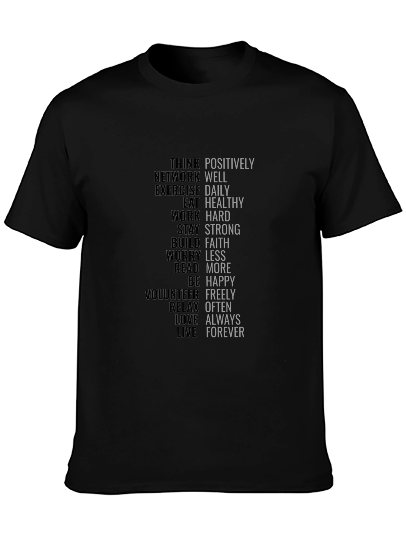 Motivational Words T-Shirt - Positive Affirmations