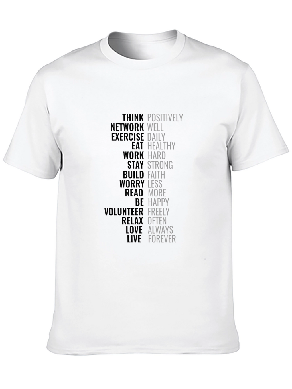 Motivational Words T-Shirt - Positive Affirmations
