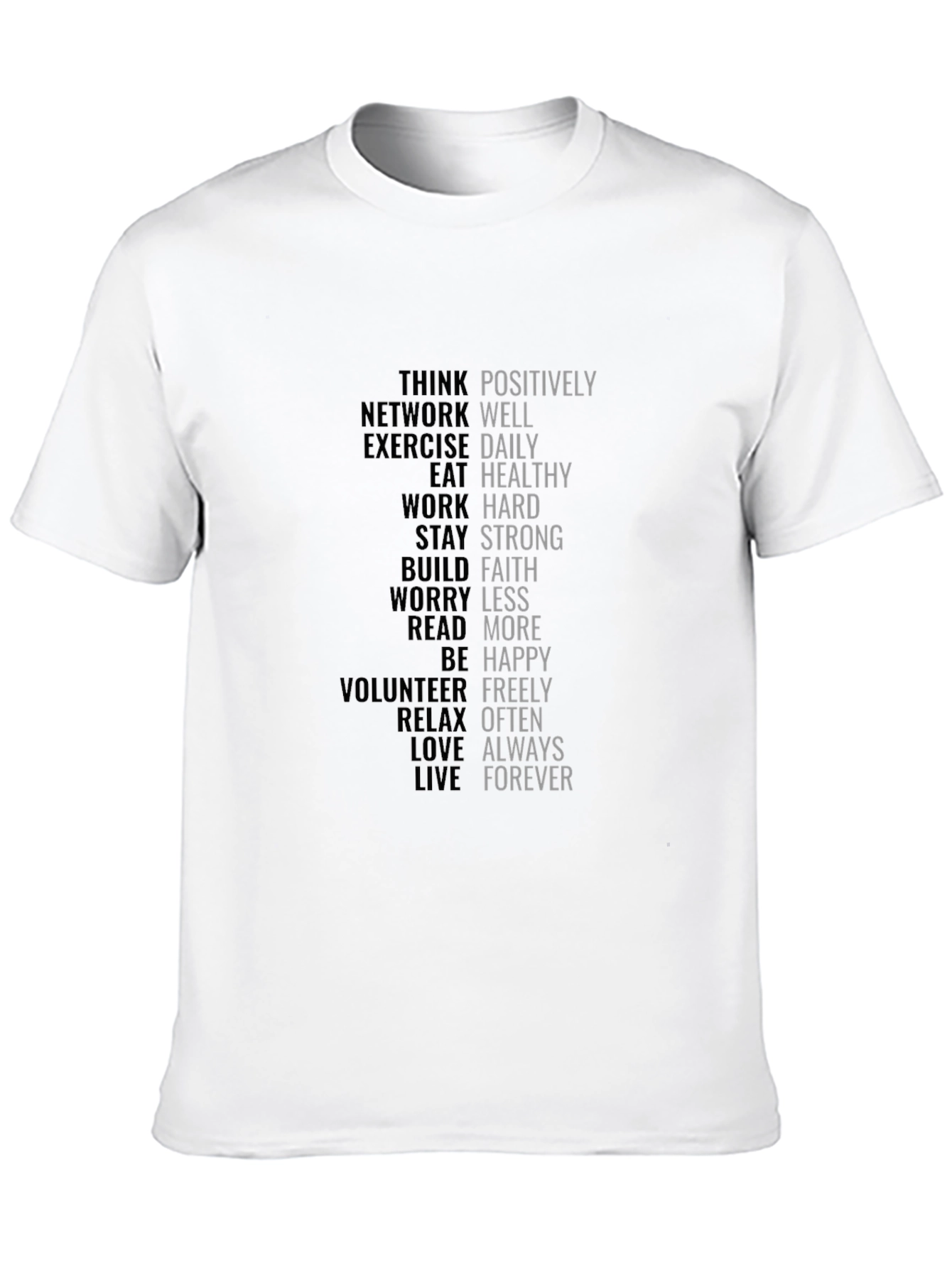 Motivational Words T-Shirt - Positive Affirmations
