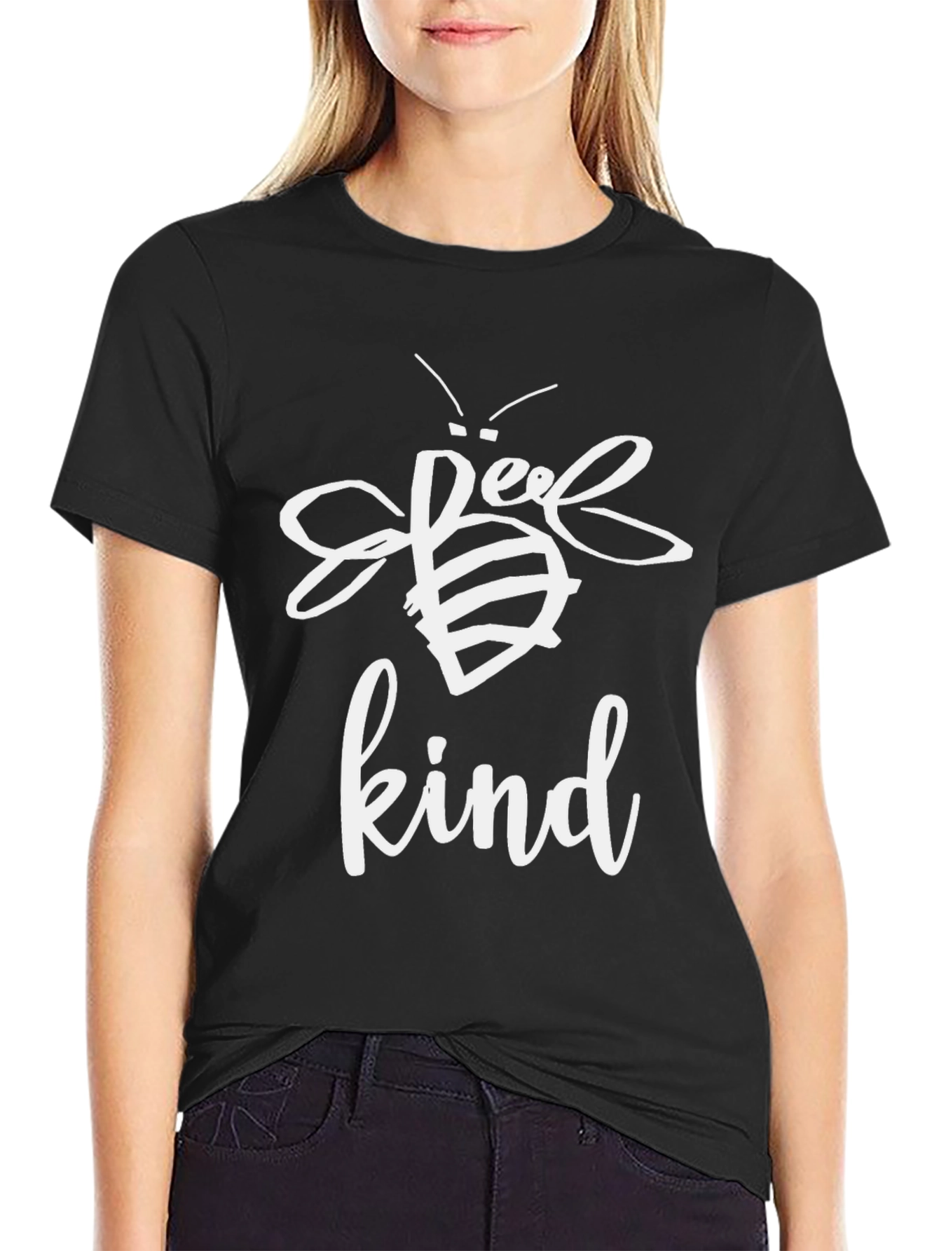 Bee Kind Graphic Tee - Black