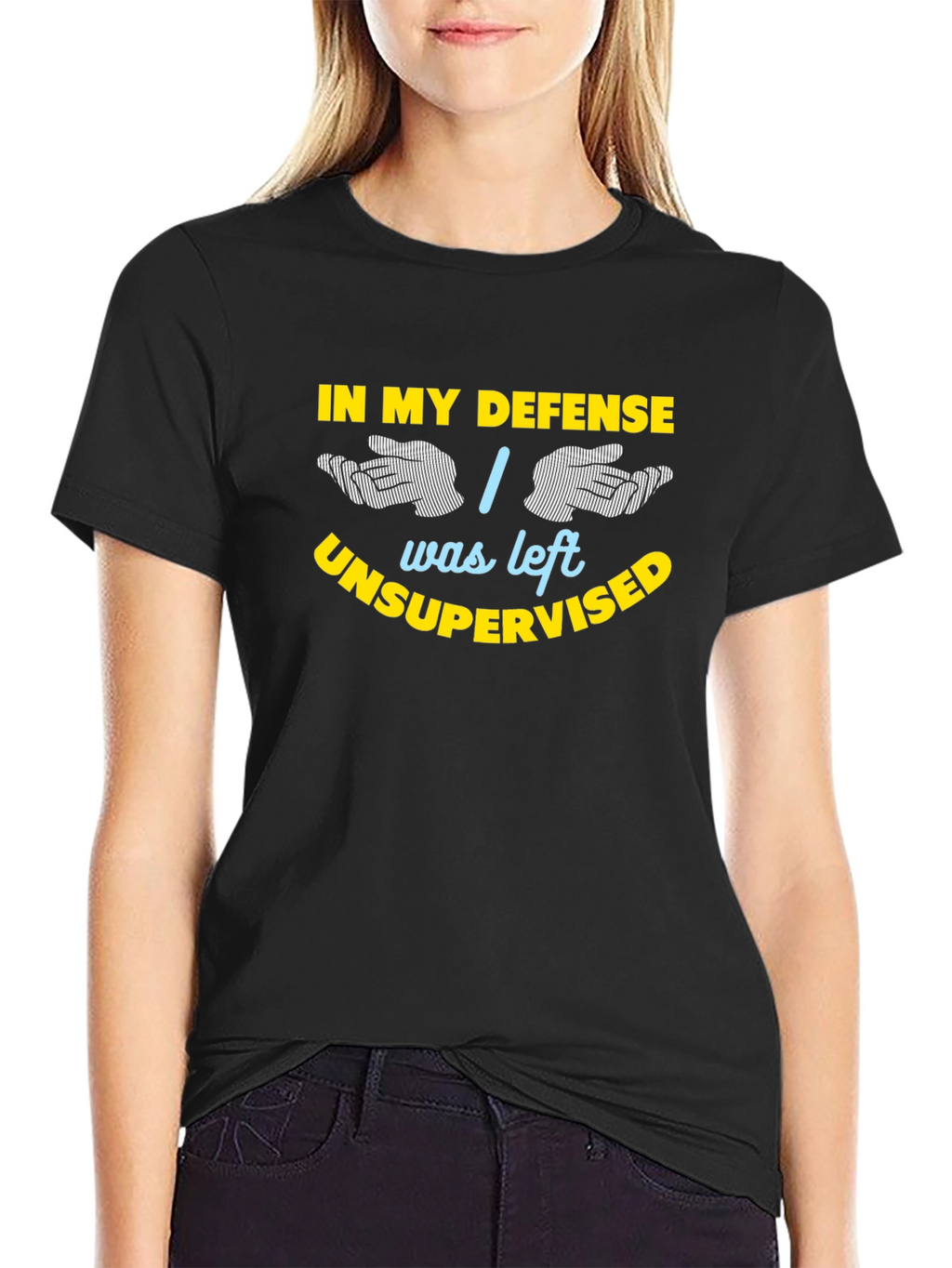 In My Defense Funny Sarcastic Graphic T-Shirt