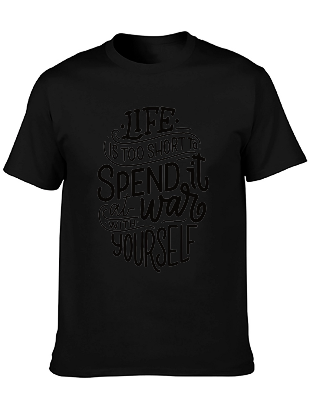 Life Is Too Short Graphic Tee - Black