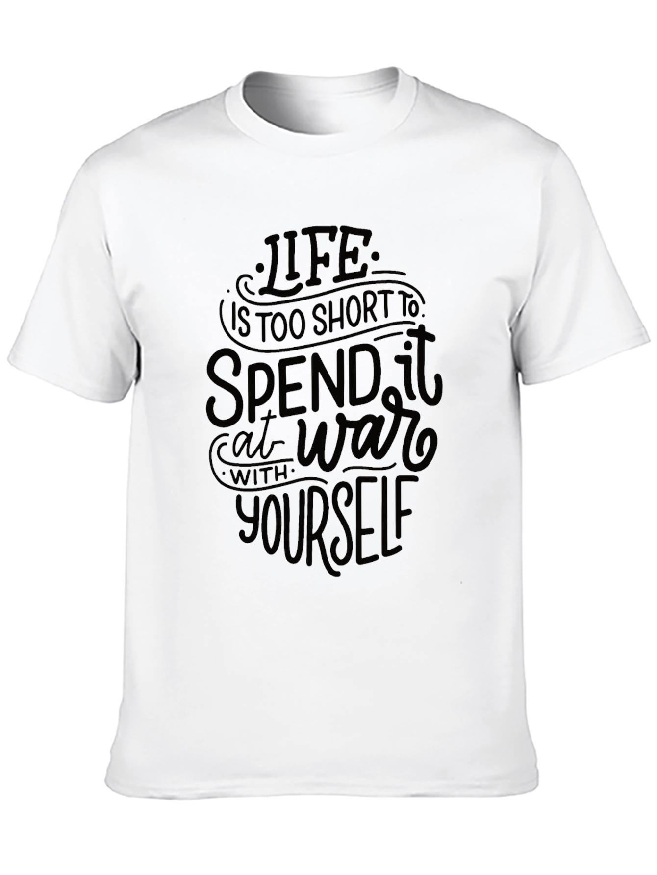 Life Is Too Short Graphic Tee - Black