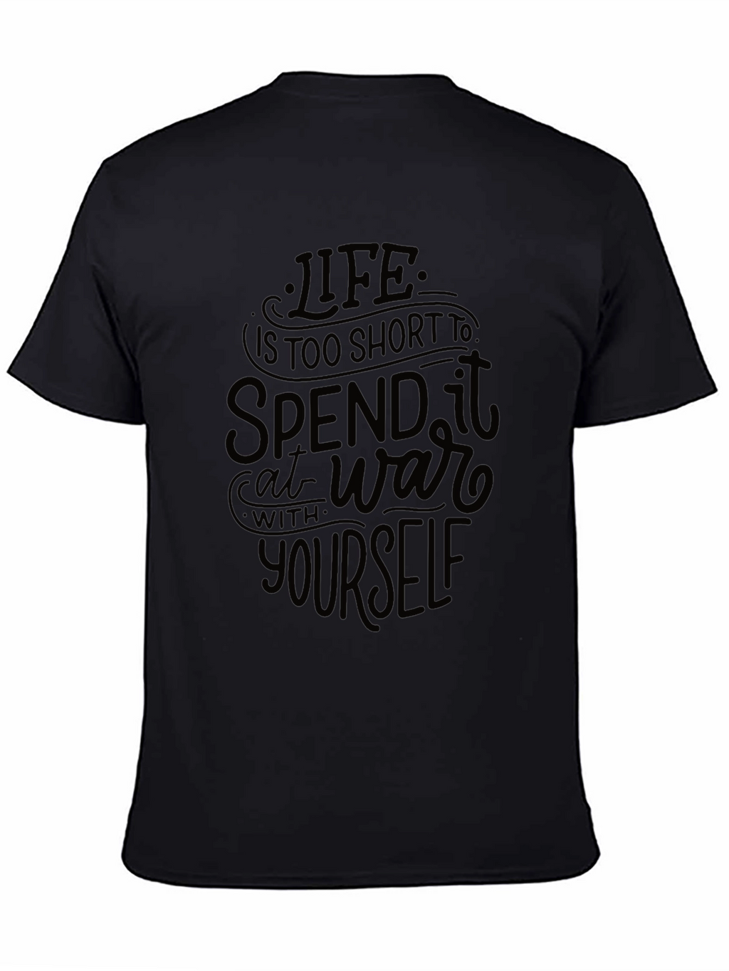 Life Is Too Short Graphic Tee - Black