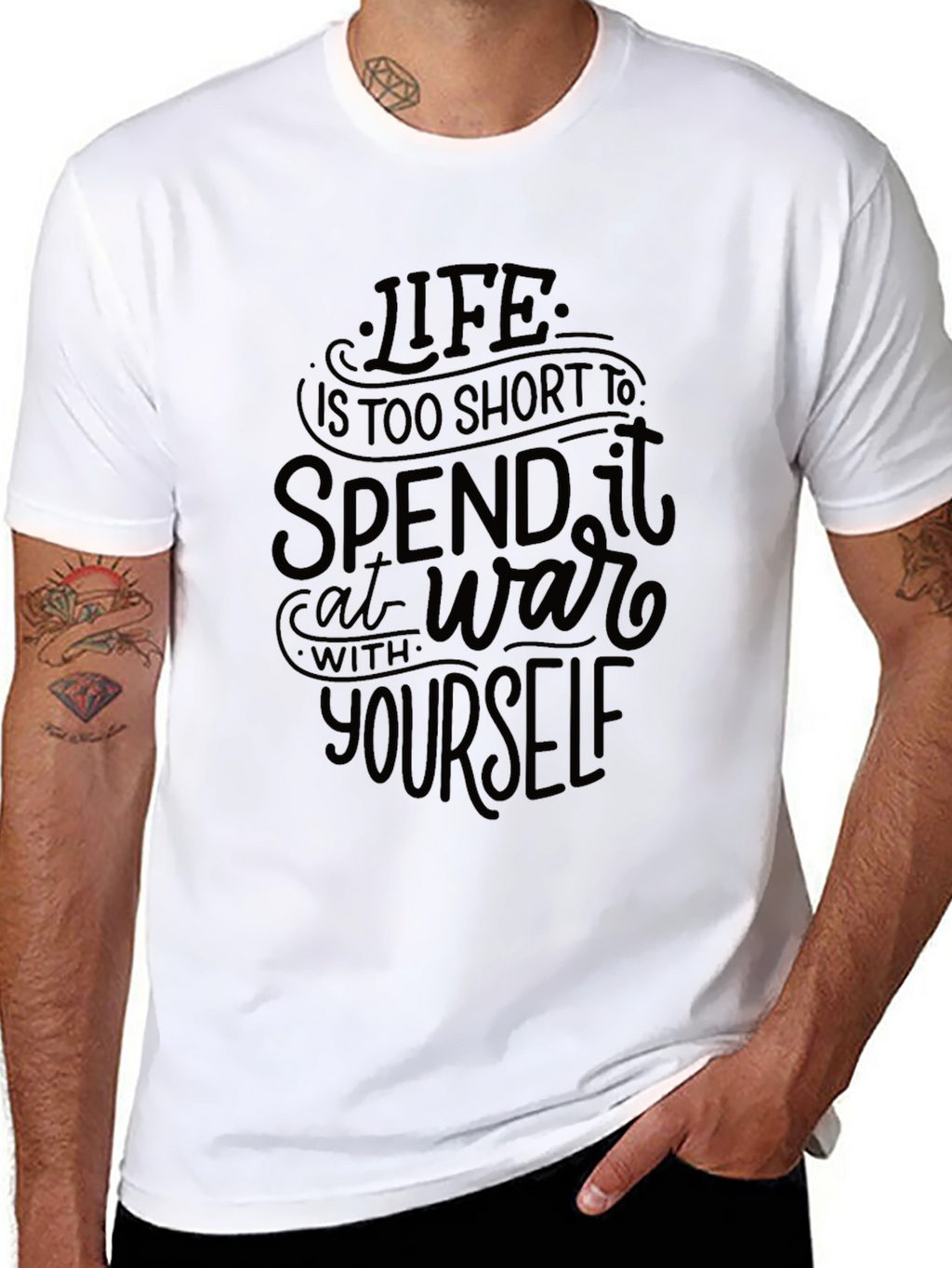 Life Is Too Short Graphic Tee - Black
