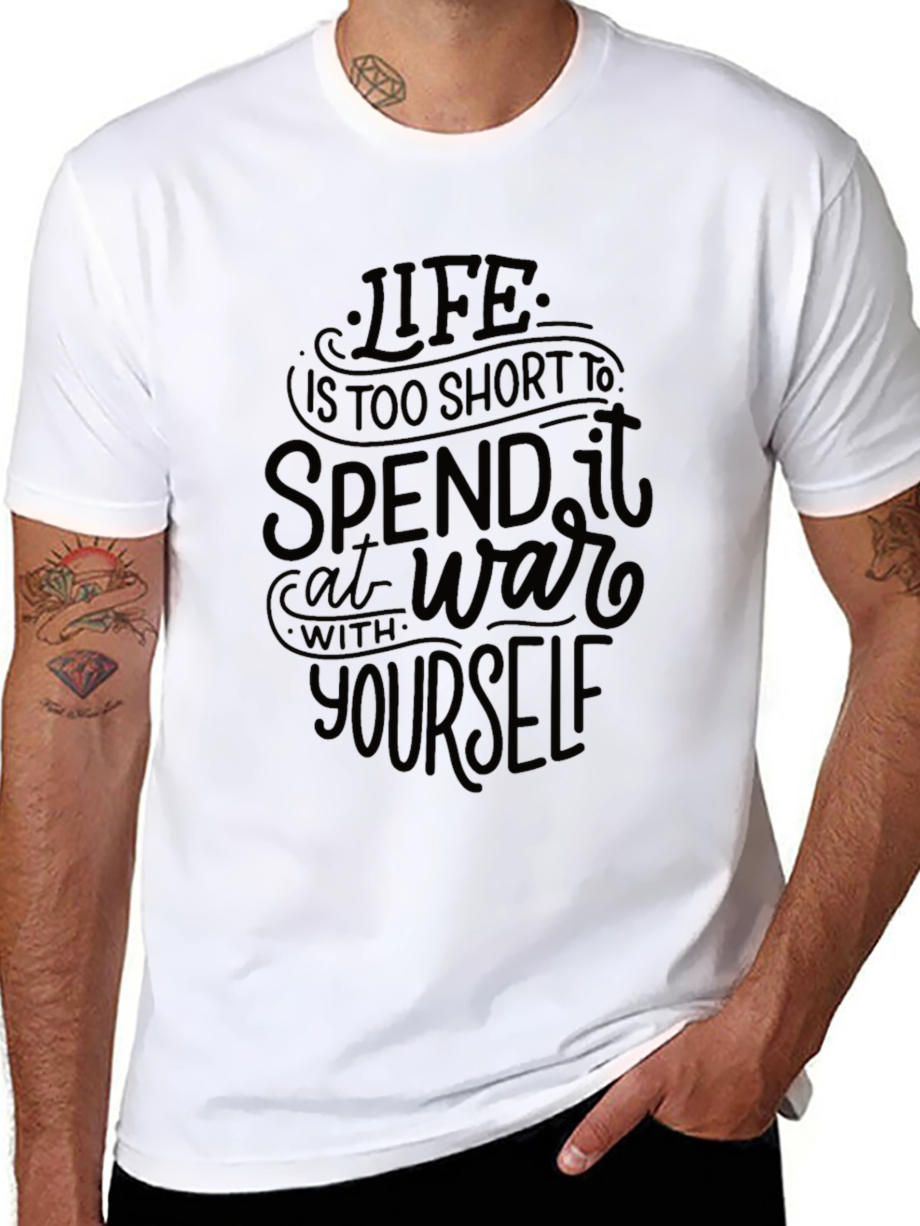 Life Is Too Short Graphic Tee - Black