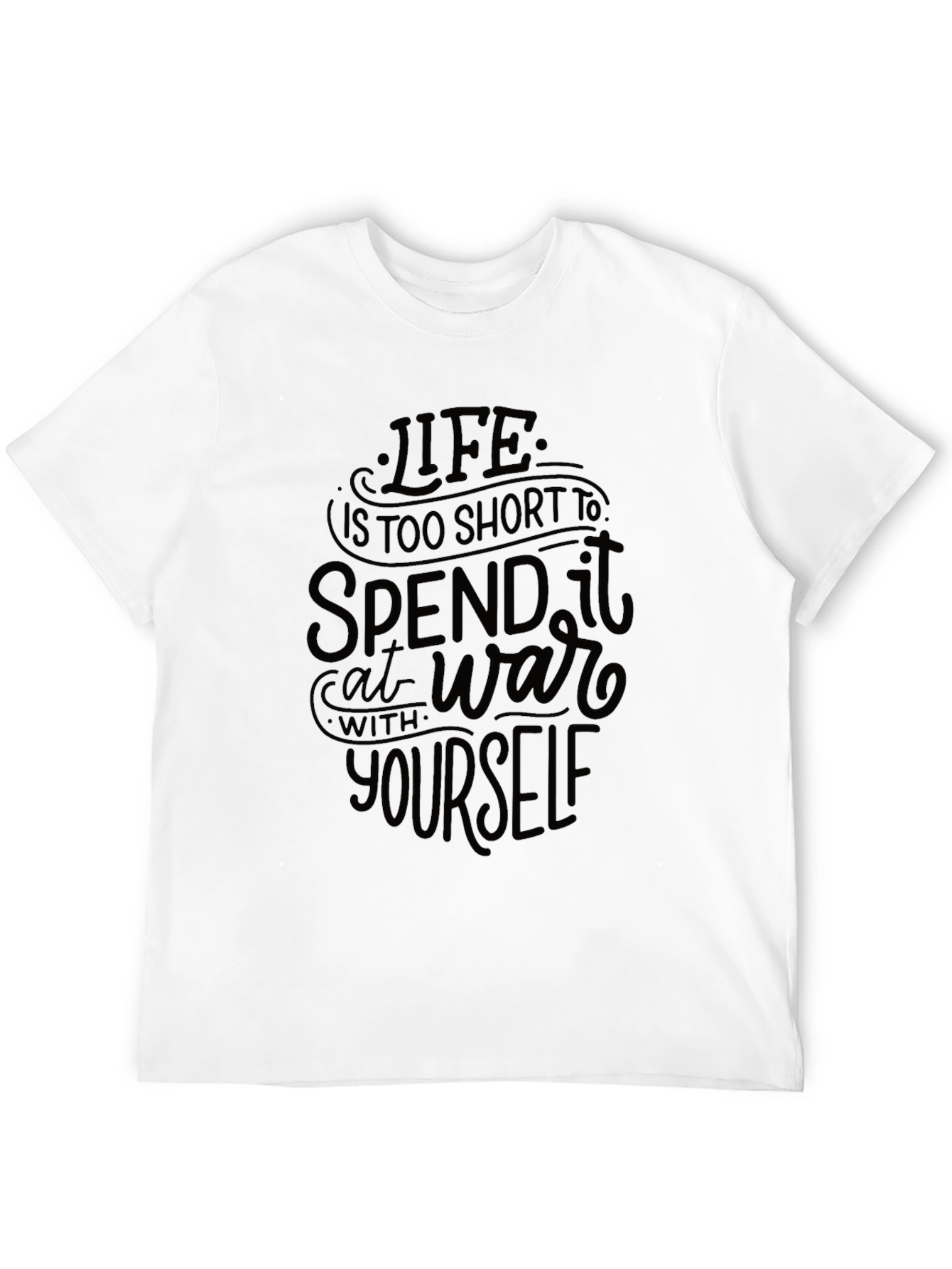 Life Is Too Short Graphic Tee - Black