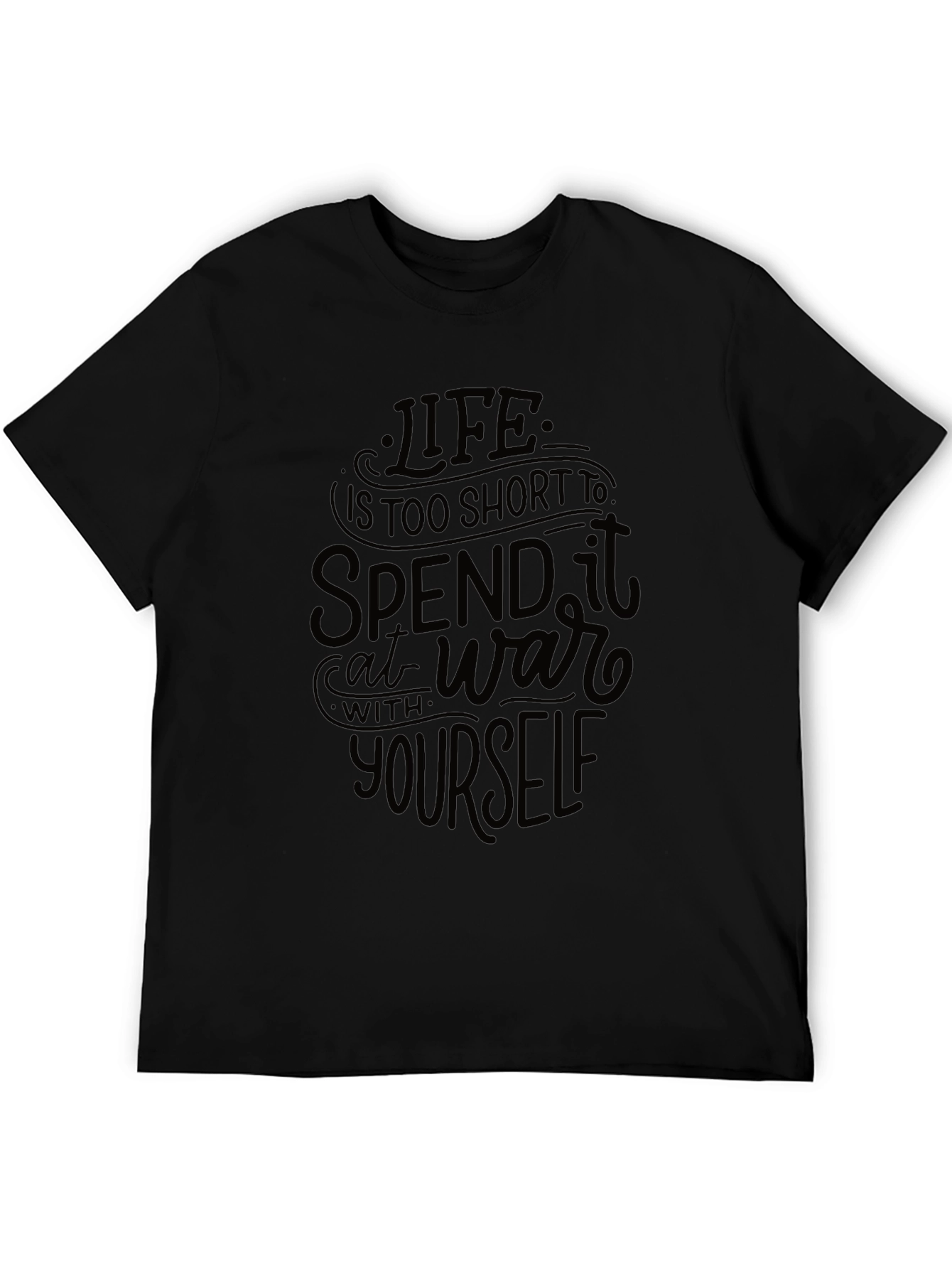 Life Is Too Short Graphic Tee - Black