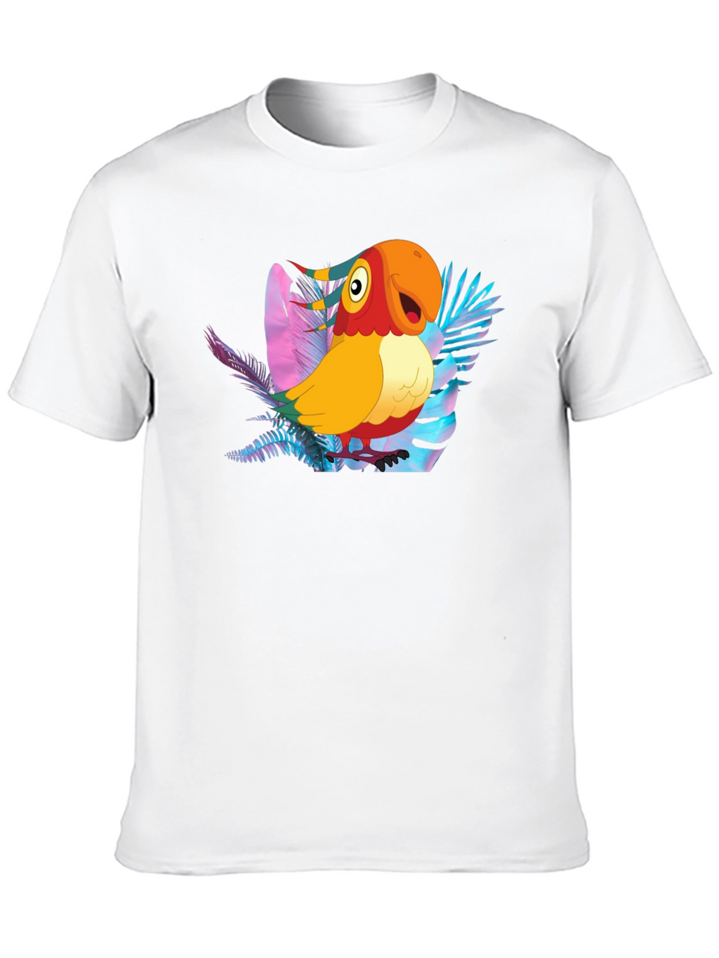 Tropical Parrot Graphic Tee