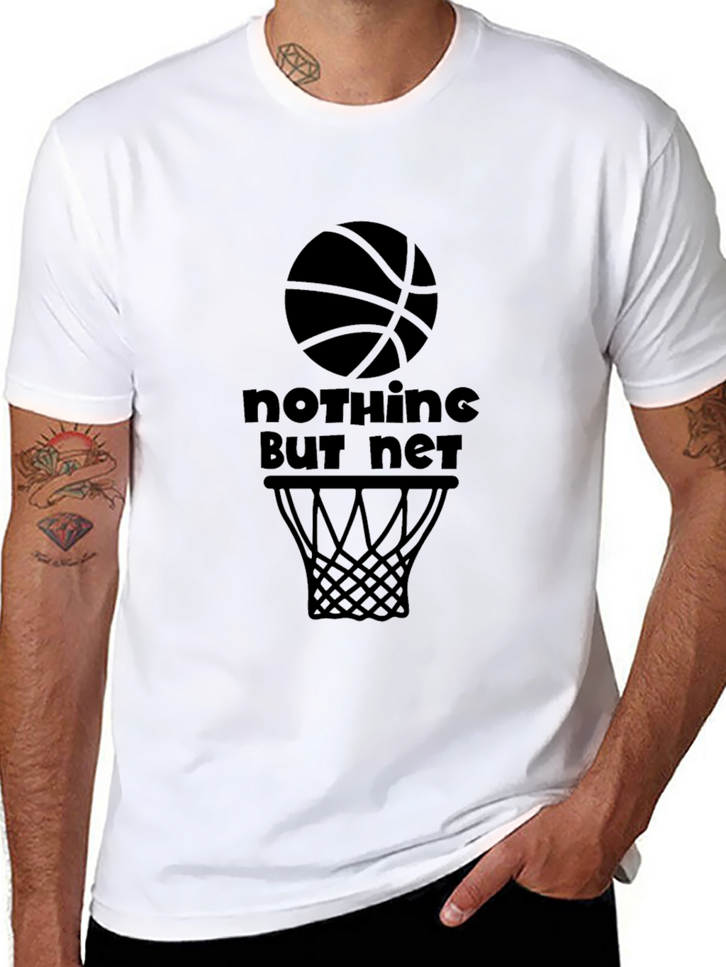 Nothing But Net Basketball Graphic Tee