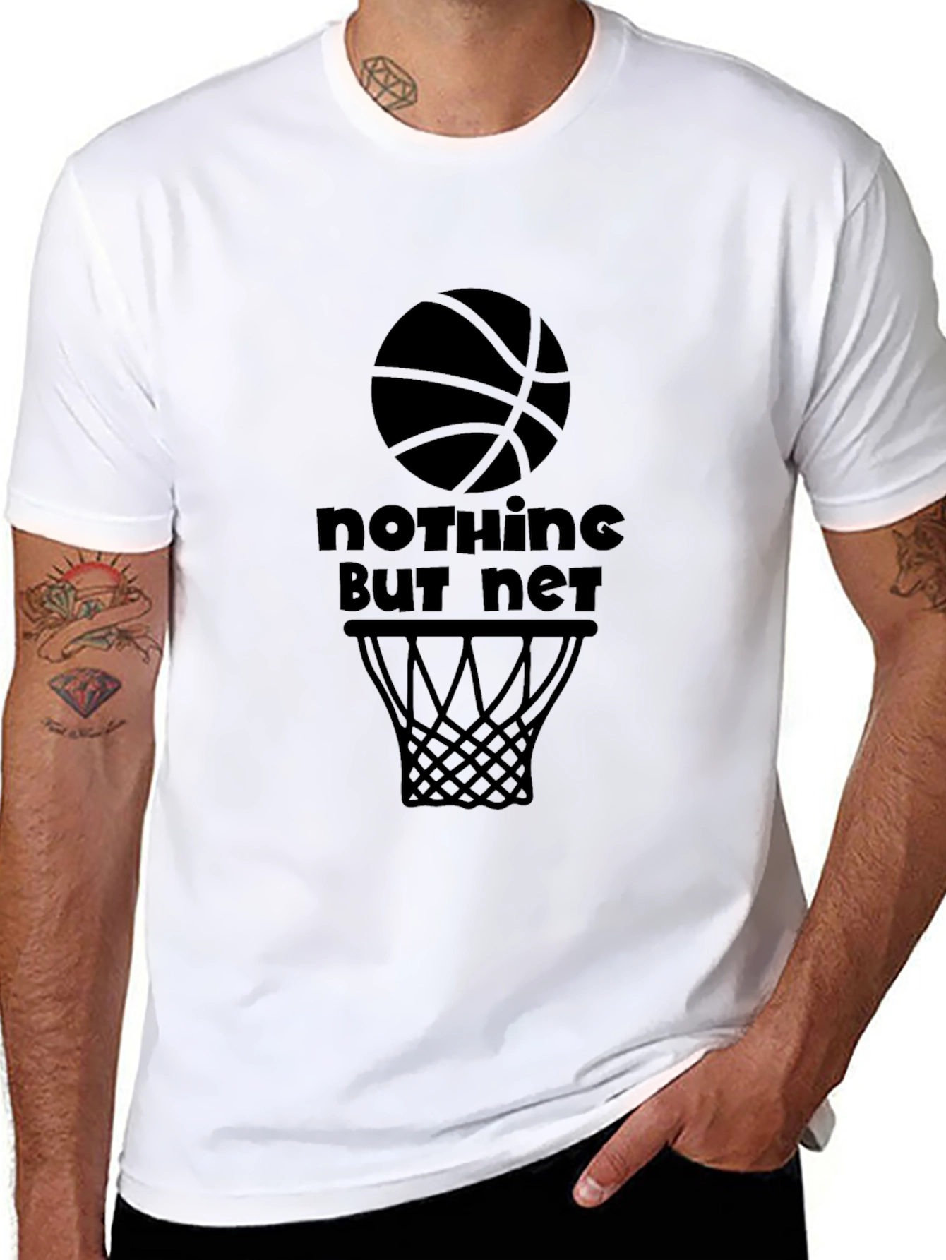 Nothing But Net Basketball Graphic Tee