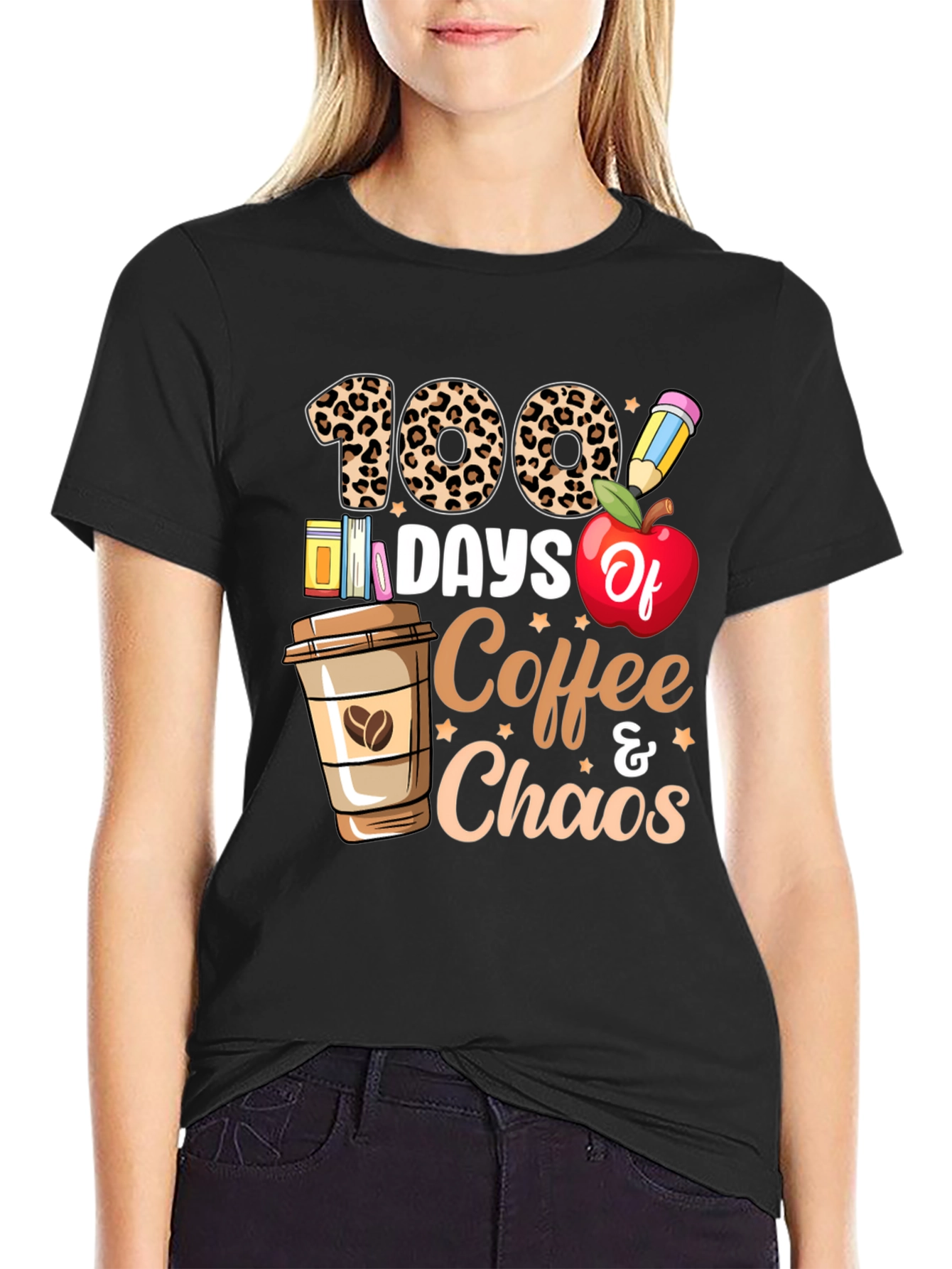 100 Days Coffee & Chaos T-Shirt