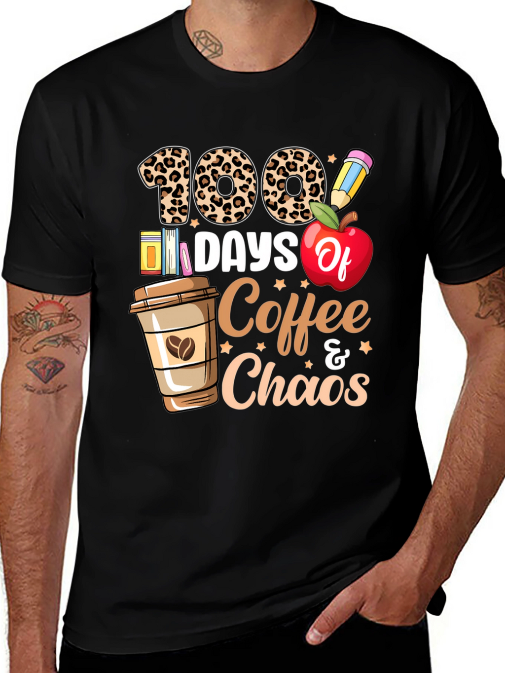 100 Days Coffee & Chaos T-Shirt
