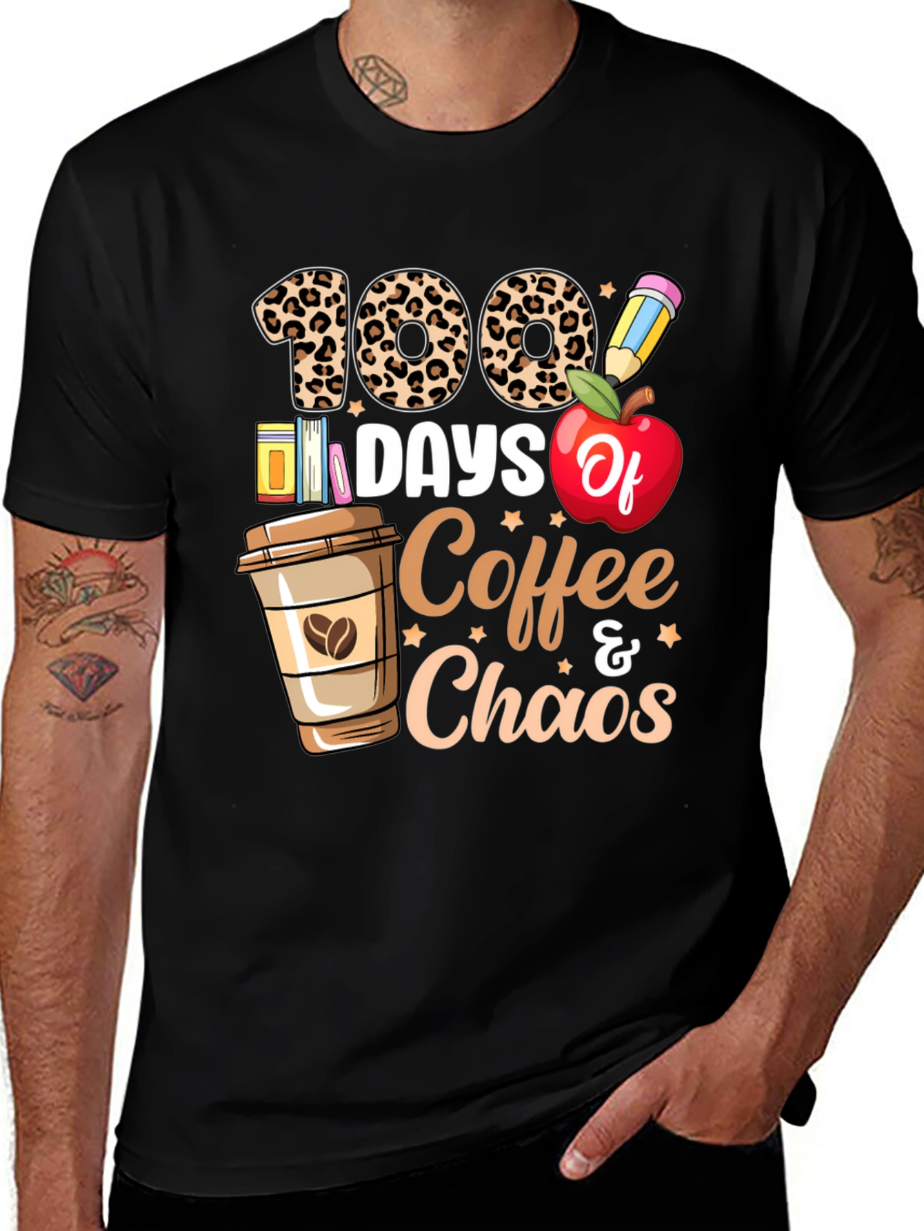 100 Days Coffee & Chaos T-Shirt