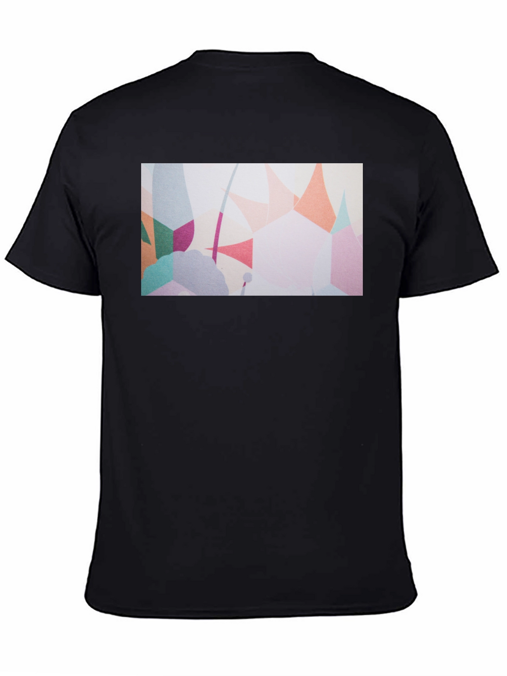 Abstract Art Print Black T-Shirt