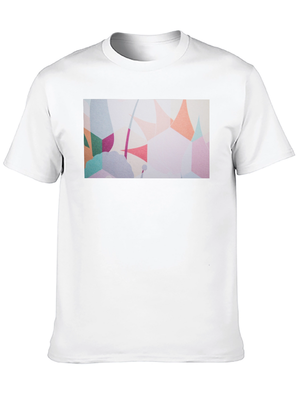 Abstract Art Print Black T-Shirt