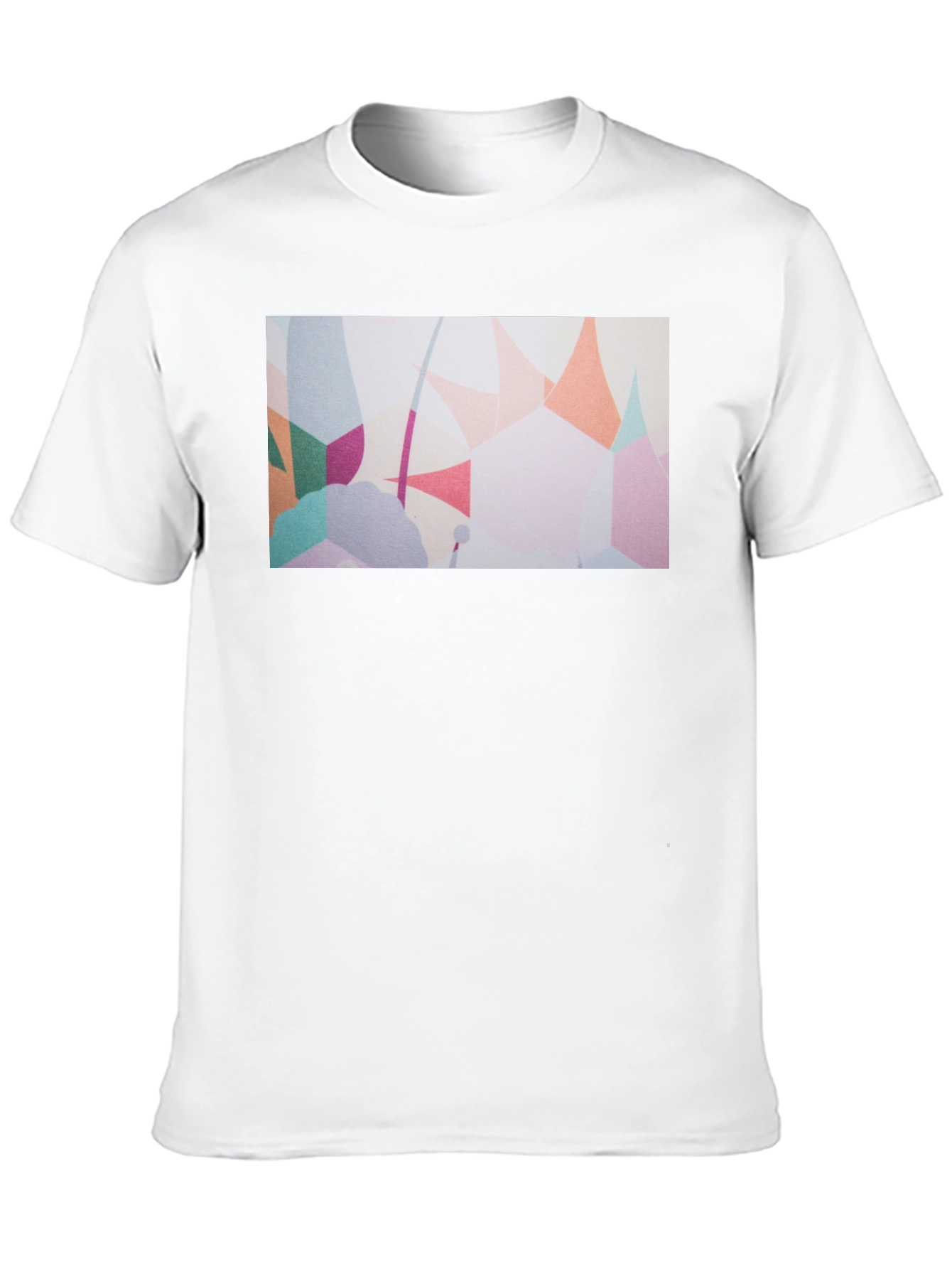 Abstract Art Print Black T-Shirt