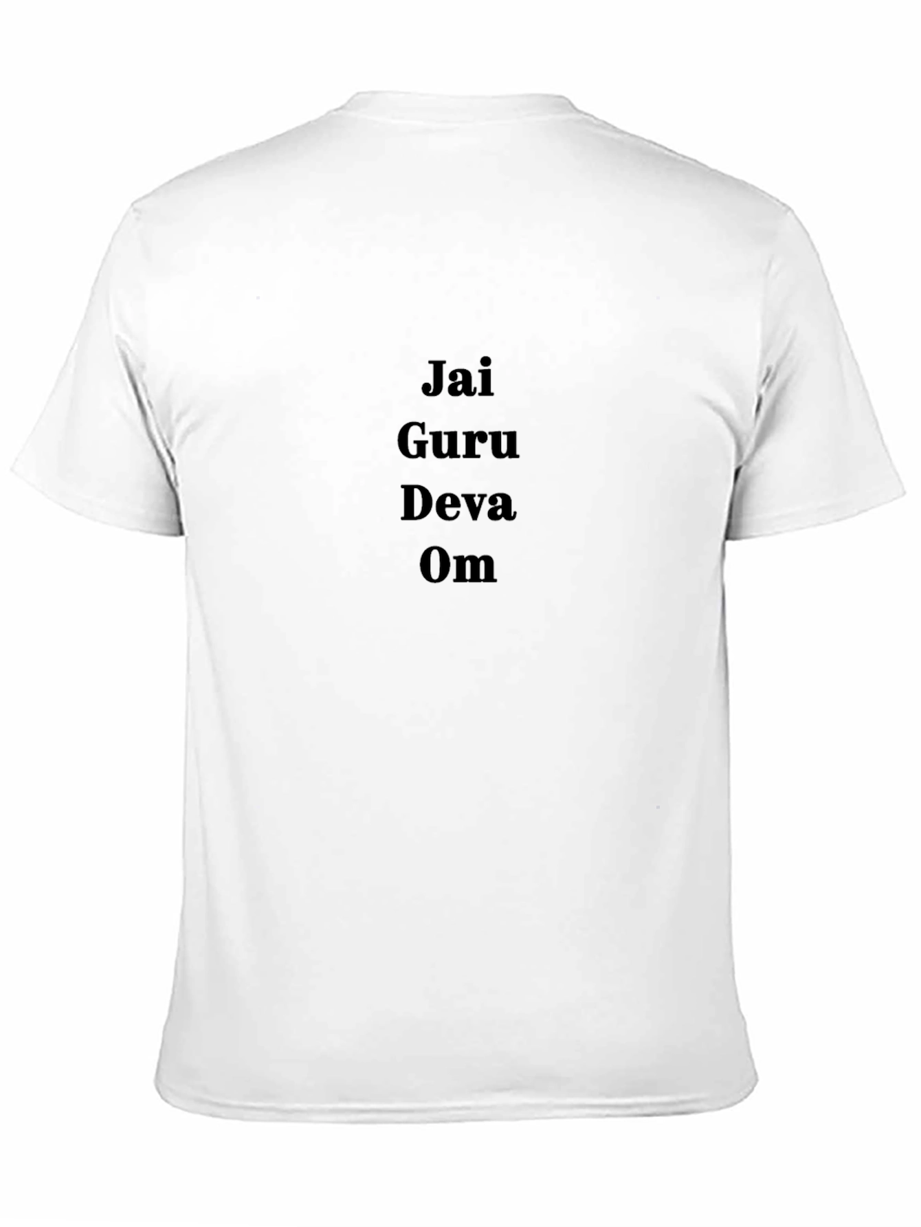 Jai Guru Deva Om Black Graphic Tee