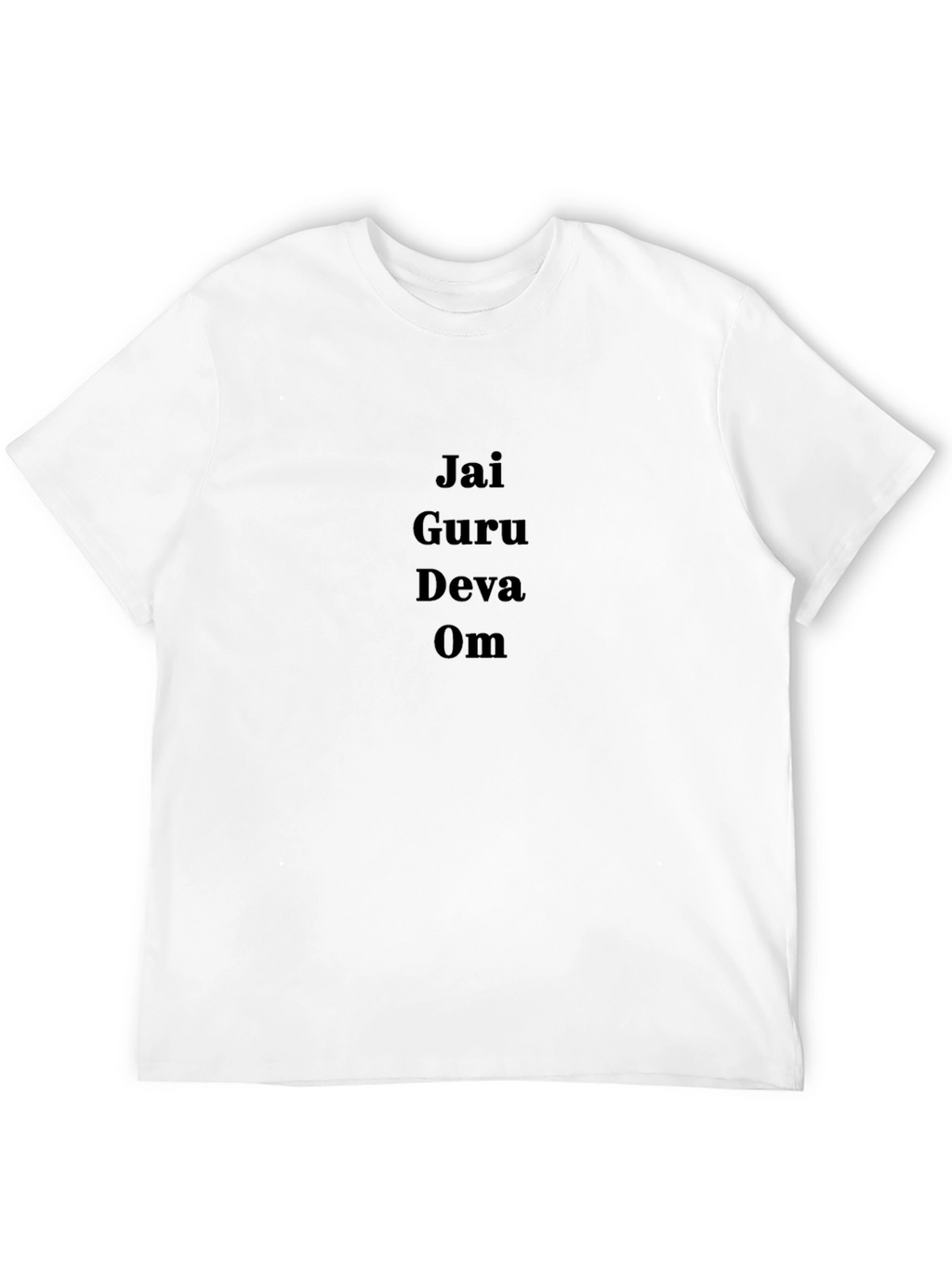 Jai Guru Deva Om Black Graphic Tee