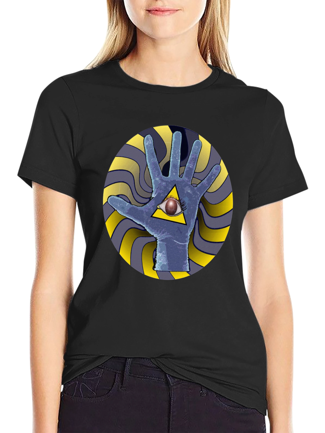 Mystic Eye Hand T-Shirt - Graphic Tee
