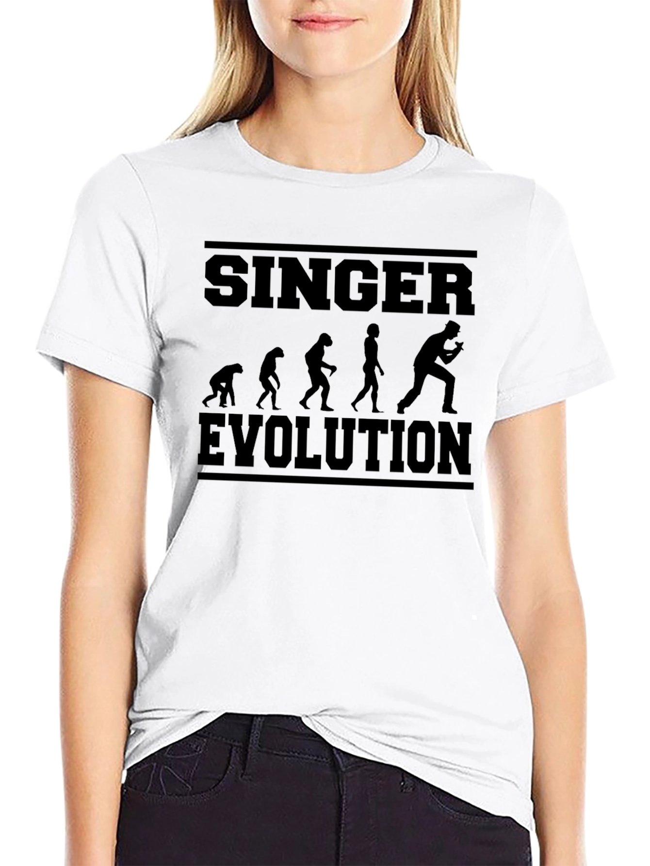 Singer Evolution Graphic T-Shirt - Black