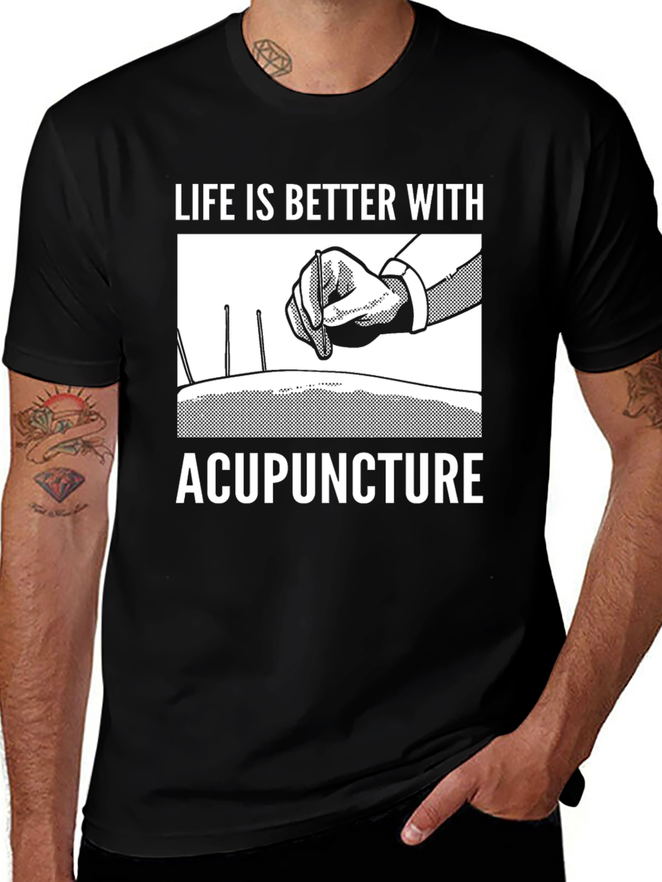 Acupuncture T-Shirt - Life Is Better