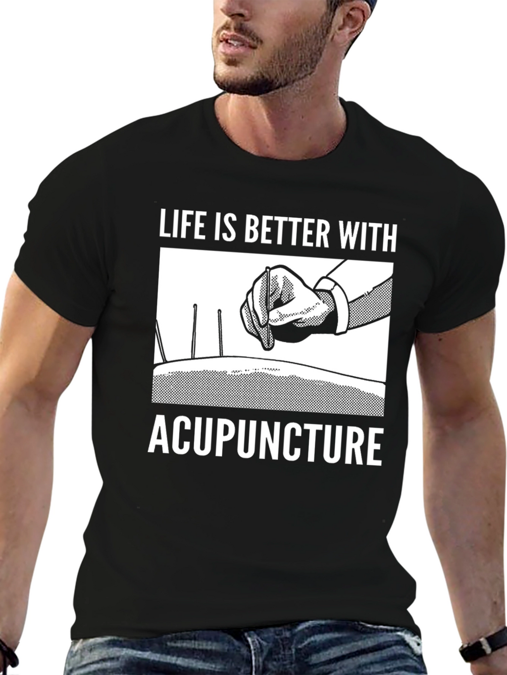 Acupuncture T-Shirt - Life Is Better