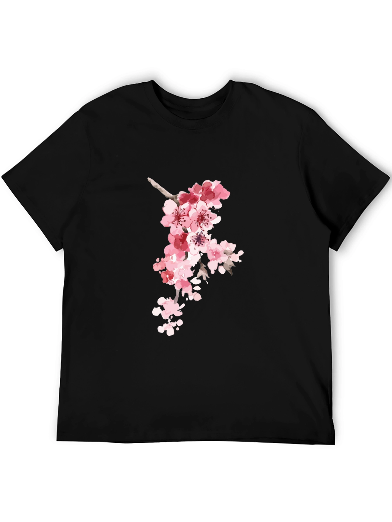 Sakura Blossom Black T-Shirt