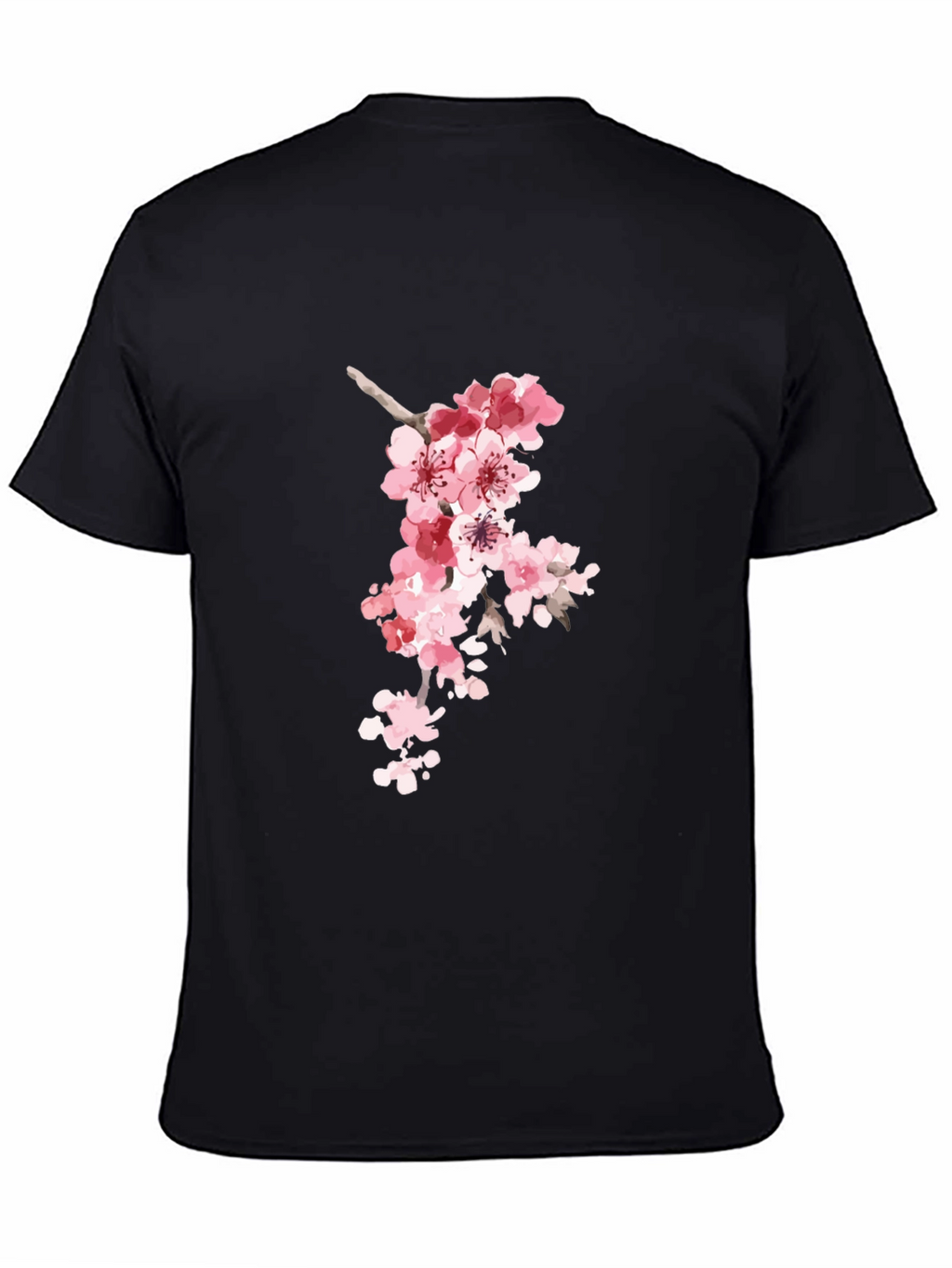 Sakura Blossom Black T-Shirt