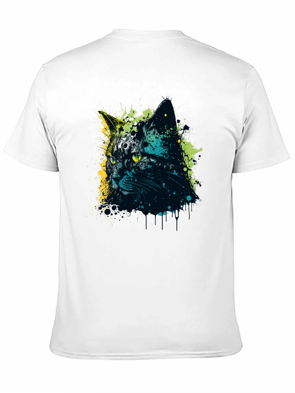 Cool Cat Graphic Tee - Mens Black T-Shirt