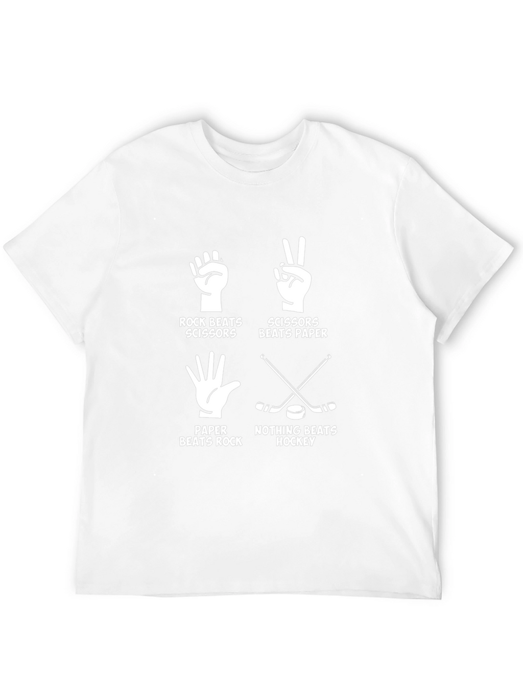 Rock Paper Scissors Hockey Graphic Tee