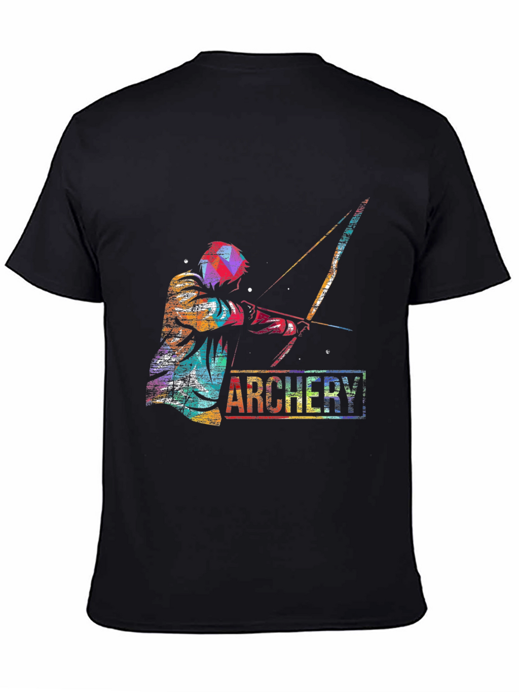 Archery Graphic Print T-Shirt - Sporty Casual Tee